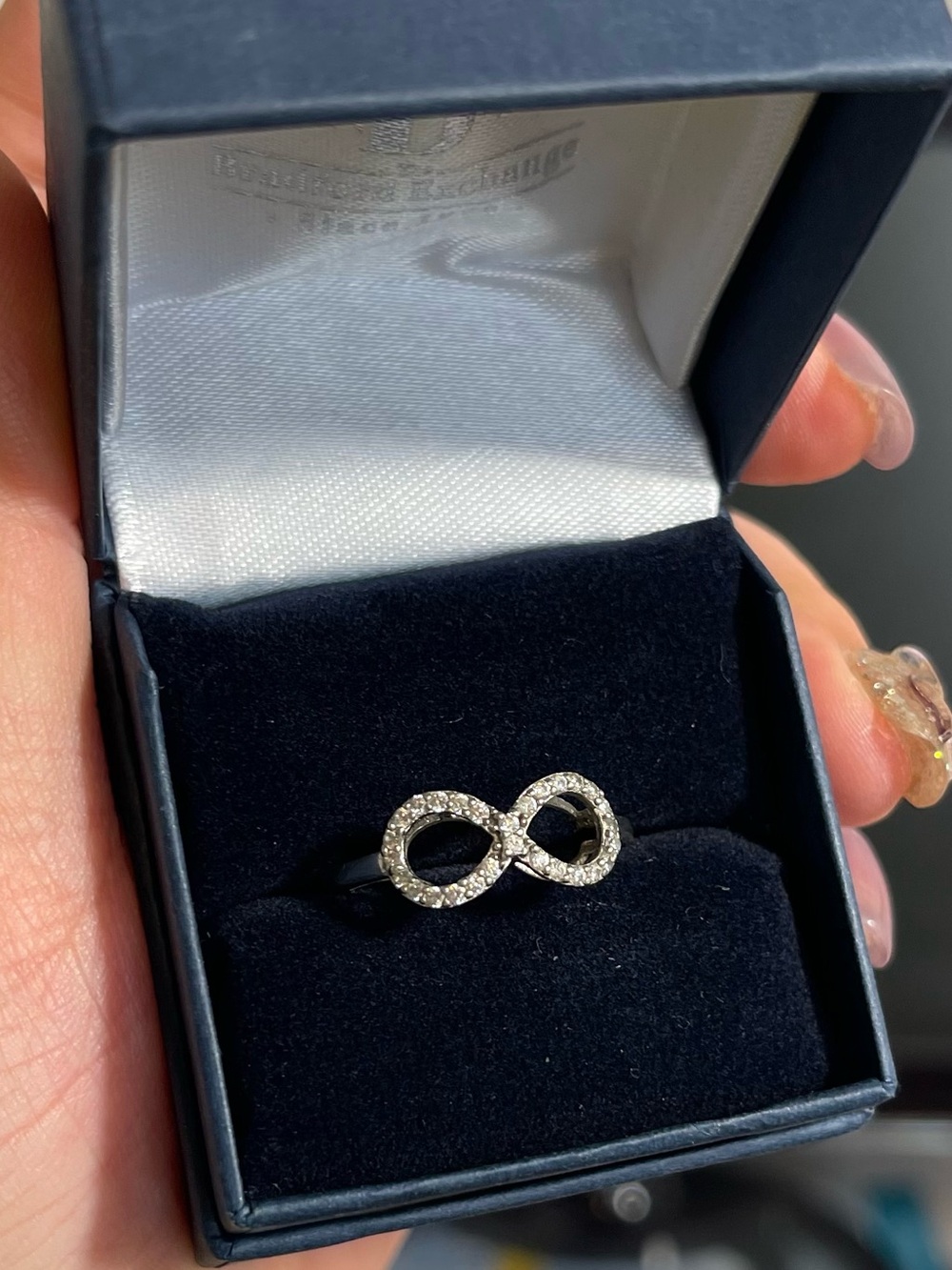 Infinity Pave CZ Ring in Steriling Silver 925